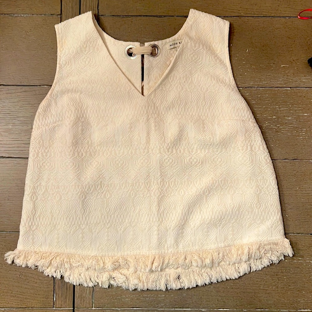 Textured Cream Top